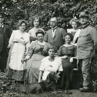 Group at an estate