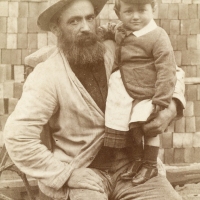 Brickmaker and son in Southborough, Kent