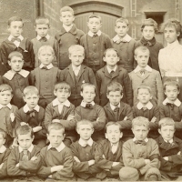 Schoolboys in Scotland take the new century seriously (1900)